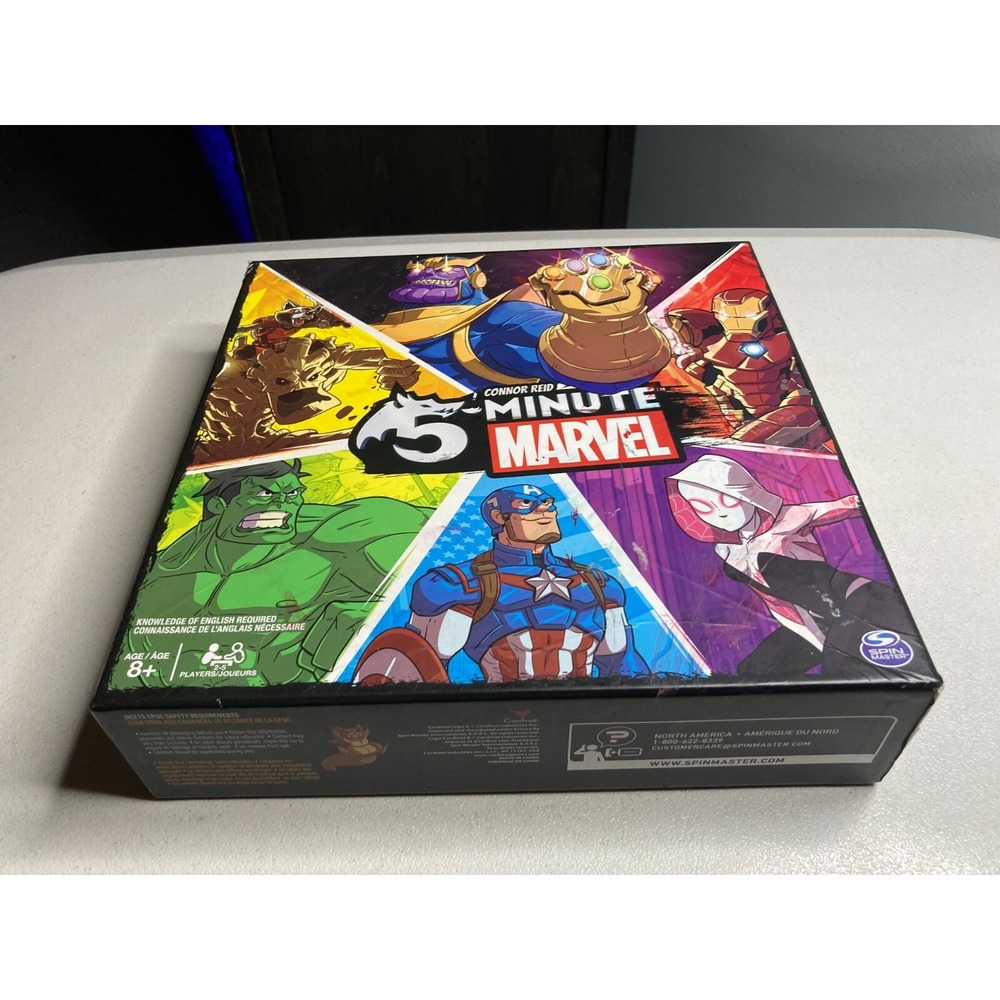 5 Minute Marvel Cooperative Strategy Card Game Spin Master Missing Instructions